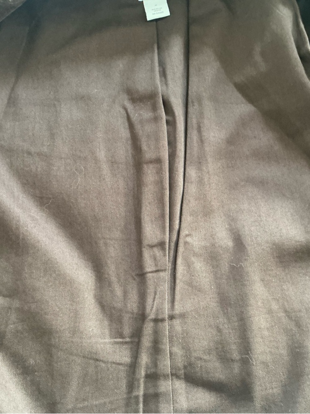 Gap Womens Chocolate Brown Velvet Blazer Jacket Cotton Stretch Academia Capsule - Picture 5 of 6